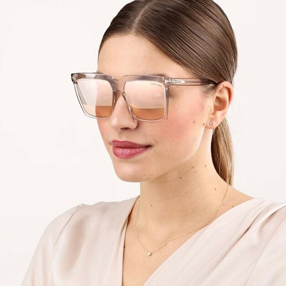 New! TOM FORD Sabrina-02 Sunglasses TF764 20Z, Authentic